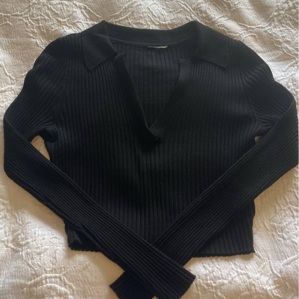 Black Sweater Top